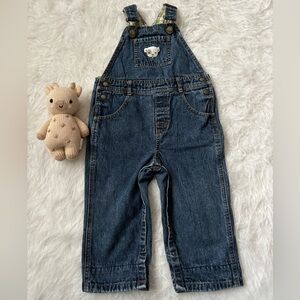 2008 Gymboree Blue Denim Overalls with Puppy Patch